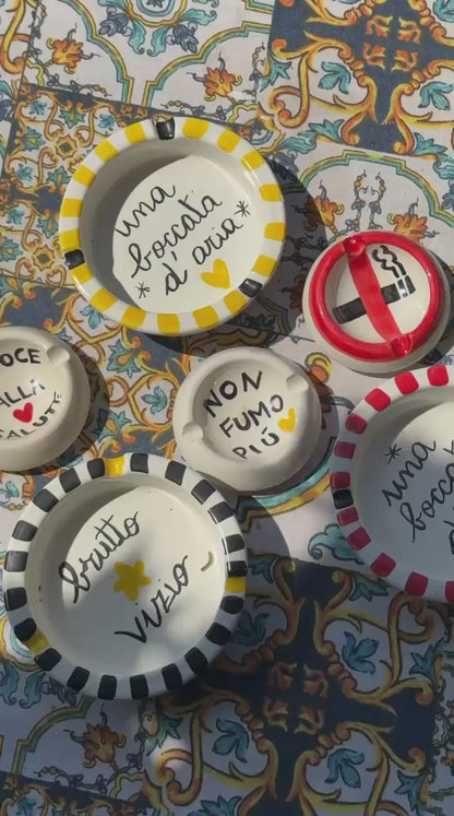 Posacenere “Una boccata d’aria” – Vietri col fiato buono