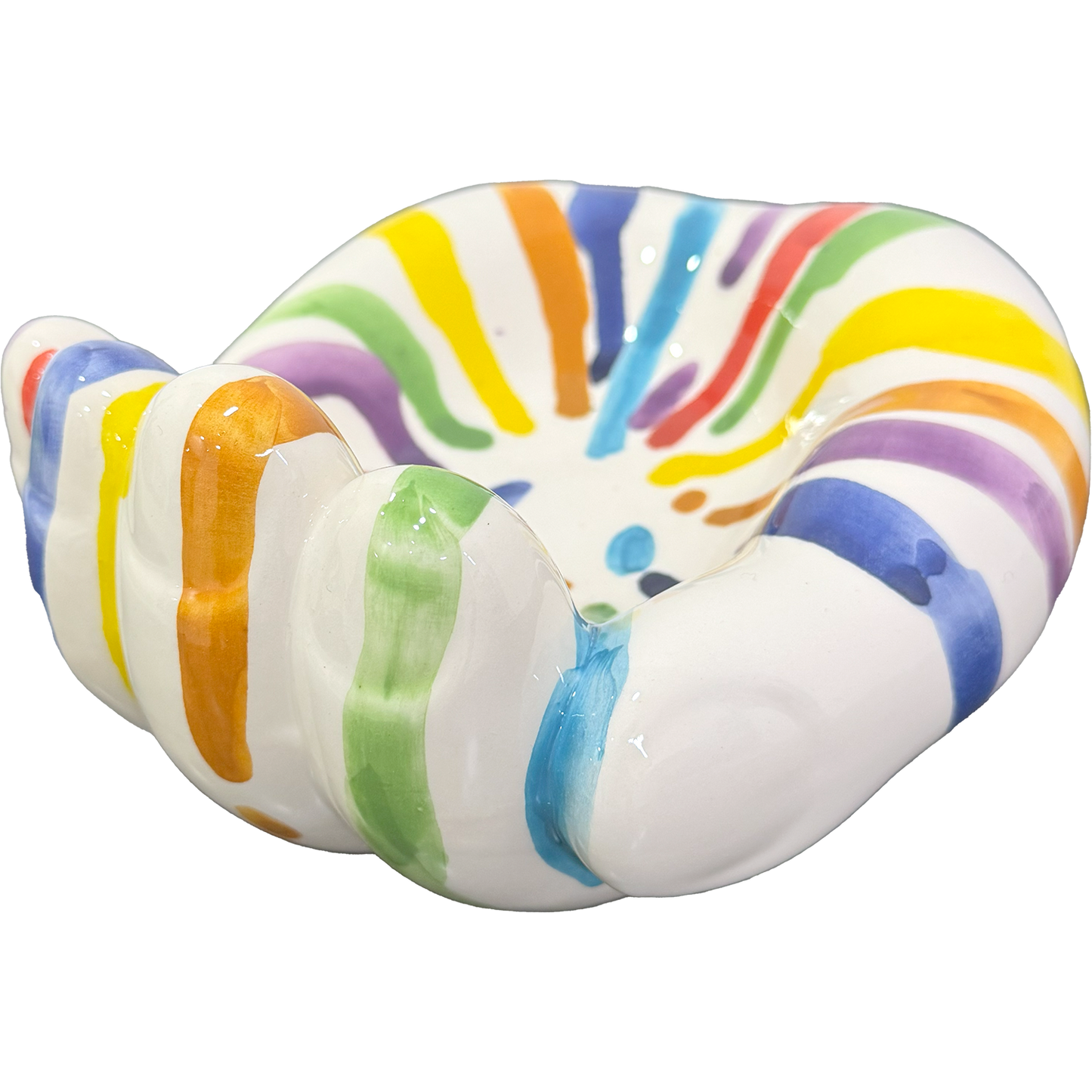 MAMMA', Addò Stann' 'E Chiave? – Svuotatasche Multicolor Colato in Ceramica di Vietri - Mamma' Art