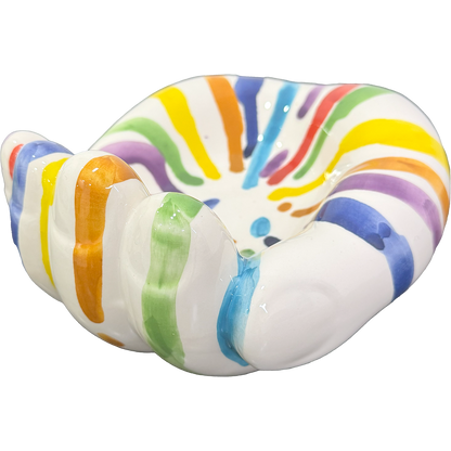 MAMMA', Addò Stann' 'E Chiave? – Svuotatasche Multicolor Colato in Ceramica di Vietri - Mamma' Art